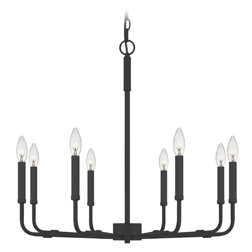 Abner 28-Inch Chandelier in Earth Black by Quoizel Lighting