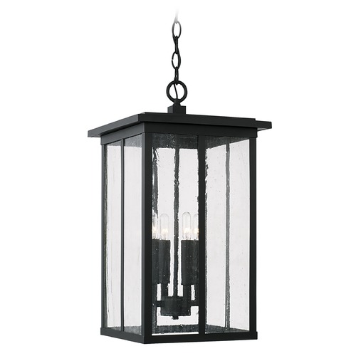 HomePlace by Capital Lighting Barrett 21-Inch Black Outdoor Hanging Light by HomePlace by Capital Lighting 943844BK