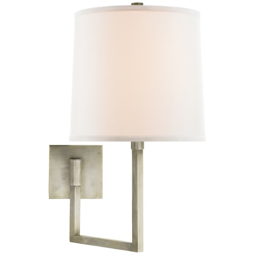 Visual Comfort Signature Collection Barbara Barry Aspect Large Convertible Sconce in Pewter by Visual Comfort Signature BBL2029PWTL