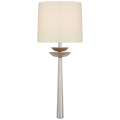 Aerin Beaumont Medium Tail Sconce in Silver Leaf by Visual Comfort Signature