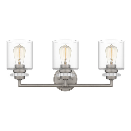 Quoizel Lighting Jaspar Bathroom Light in Antique Nickel by Quoizel Lighting JSP8623AN