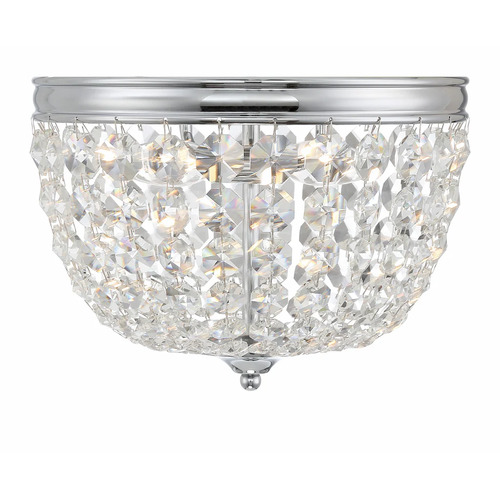 Crystorama Lighting Nol 11.50-Inch Crystal Flush Mount in Chrome by Crystorama Lighting NOL-312-CH-CL-MWP