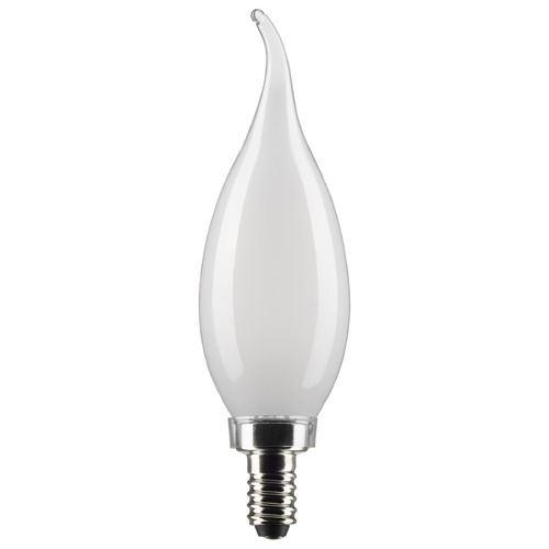 Satco Lighting 4W CA10 5000K Frosted LED Light Bulbs 2-Pack by Satco Lighting S21845