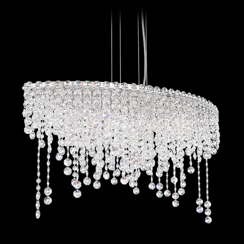 Schonbek Worldwide Lighting Chantant Polished Stainless Steel Island Light