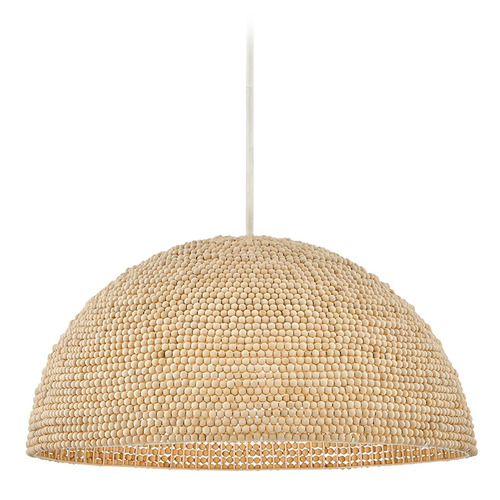 Hinkley Dalia Textured Plaster LED Pendant Light with Bowl / Dome Shade by Hinkley Lighting 38465TXP