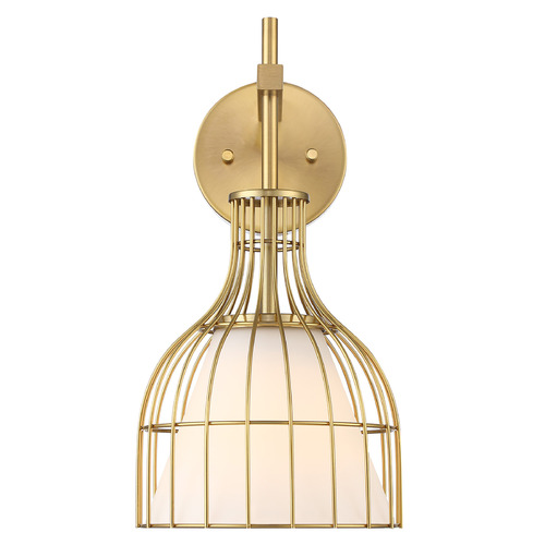 Evensong 8-Inch Sconce in Brushed Gold by Designers Fountain Lighting