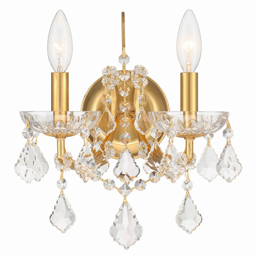 Crystorama Lighting Filmore Antique Gold Sconce