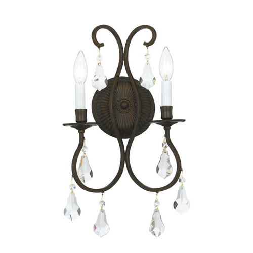 Crystorama Lighting Ashton Crystal Mini Chandelier in Gold by Crystorama Lighting 5012-EB-CL-MWP