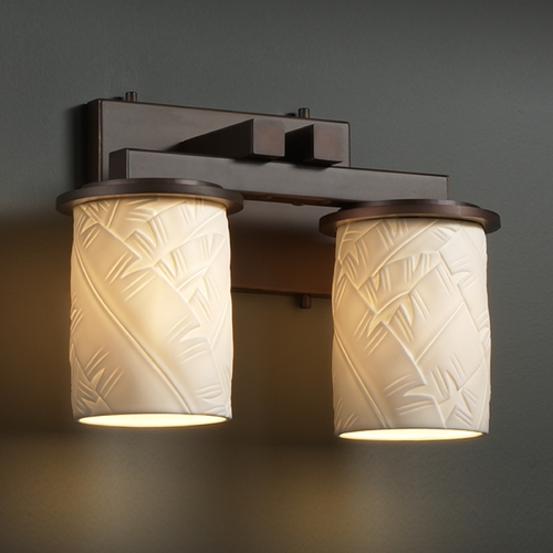 Justice Design Group Justice Design Group Limoges Collection Bathroom Light POR-8772-10-BANL-DBRZ