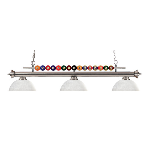 Z-Lite Shark Brushed Nickel Billiard Light by Z-Lite 170BN-DWL14