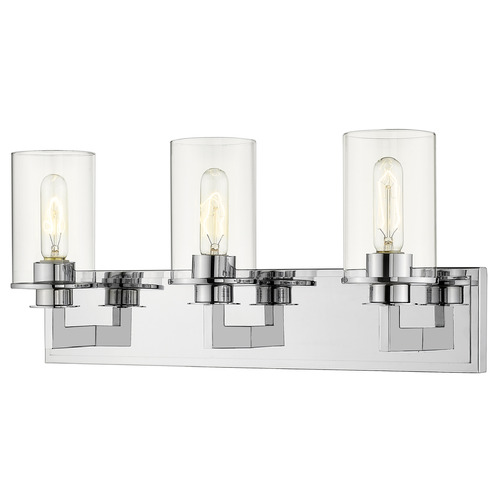 Z-Lite Savannah Chrome Bathroom Light by Z-Lite 462-3V-CH