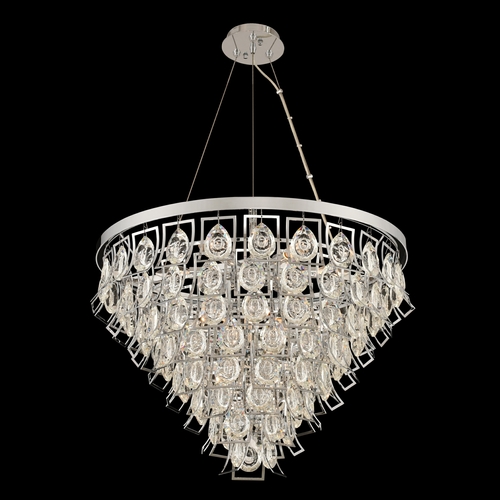 Carmella 27-Inch Crystal Pendant in Chrome by Allegri Crystal