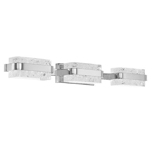 Forbes Polished Nickel LED Vertical Bathroom Light by Modern Forms