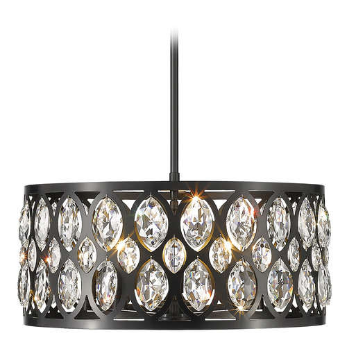 Dealey Matte Black Pendant by Z-Lite