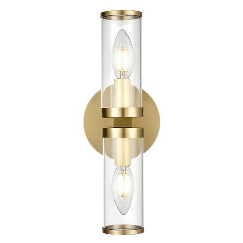 Revolve 12.63-Inch Sconce in Natural Brass by Alora Lighting