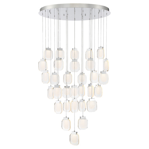 Paget 31-Light LED Chandelier in Chrome by Eurofase Lighting