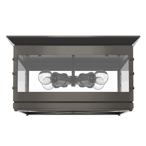 Douglas 18-Inch Urban Bronze Flush Mount Light by Alora Lighting