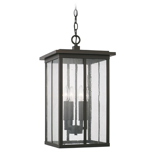 Barrett 21-Inch Oiled Bronze Outdoor Hanging Light by HomePlace by Capital Lighting