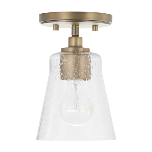 HomePlace by Capital Lighting Baker Mini Dual Mount Pendant in Aged Brass by HomePlace by Capital Lighting 346911AD-533