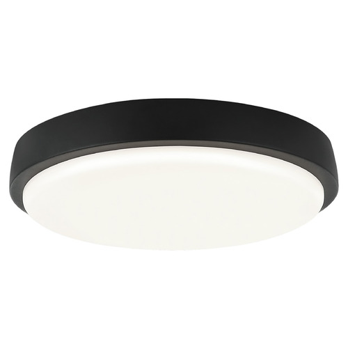 Matteo Lighting Zane Matte Black LED Flushmount Light
