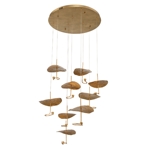 Lagatto 9-Light LED Chandelier in Bronze by Eurofase Lighting