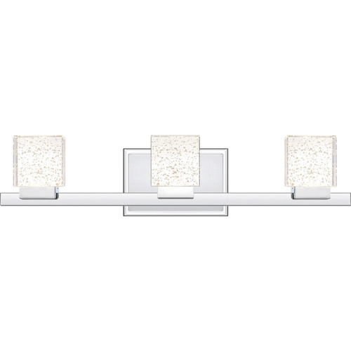 Zola Polished Chrome LED Bathroom Light by Quoizel Lighting