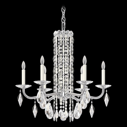 Schonbek Worldwide Lighting Siena White Crystal Chandelier