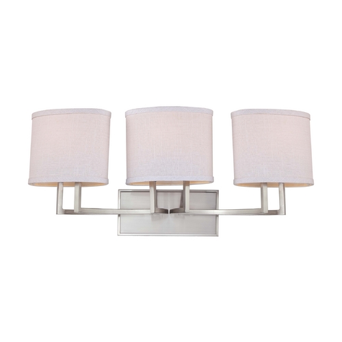 Modern Bathroom Light in Brushed Nickel by Nuvo Lighting