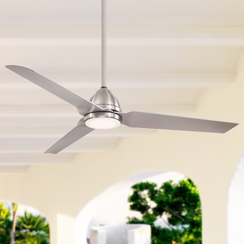 Java 54-Inch Wet Rated Fan in Brushed Nickel Wet by Minka Aire