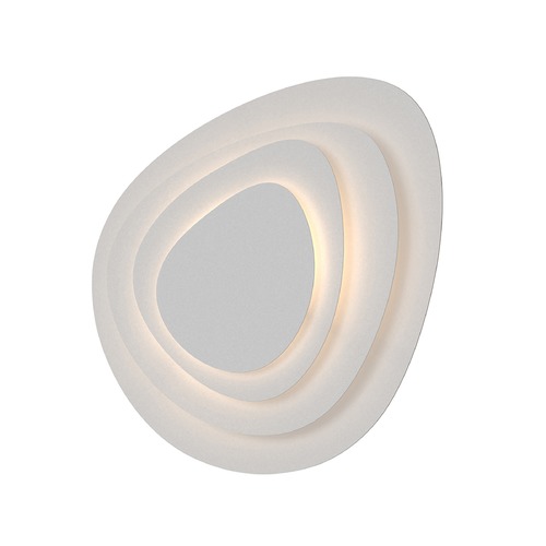 Abstract Panels Textured White LED Sconce by Sonneman Lighting