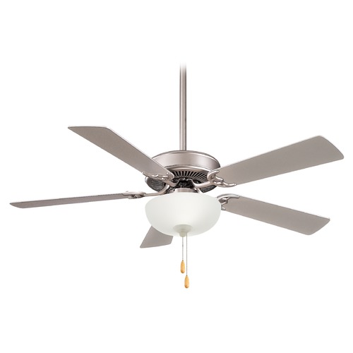 Contractor Uni-Pack 52-Inch LED Fan in Brushed Steel by Minka Aire