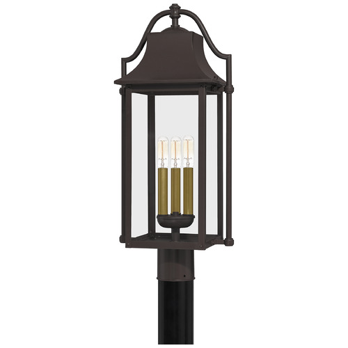 Manning Post Light in Western Bronze by Quoizel Lighting