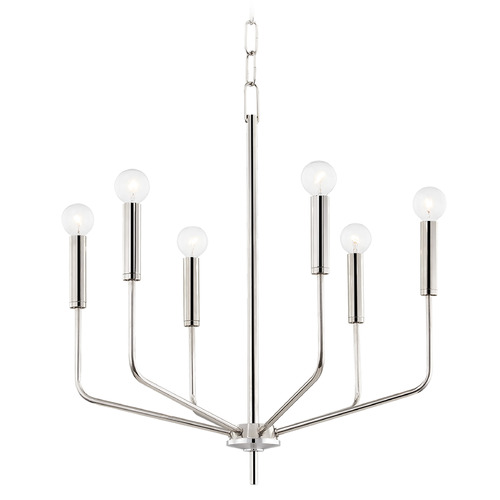 Mitzi by Hudson Valley Mitzi Hudson Polished Nickel 6-Light Chandelier H516806-PN