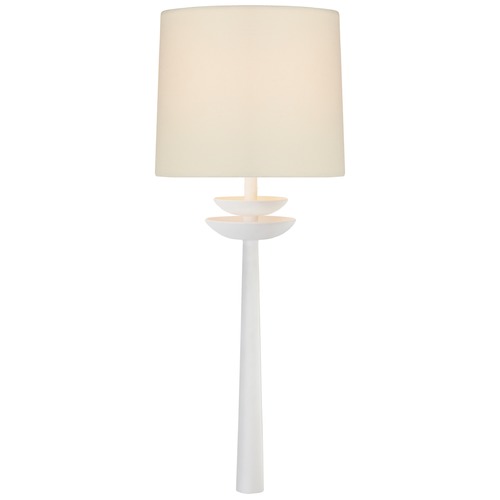 Visual Comfort Signature Collection Aerin Beaumont Medium Tail Sconce in Matte White by Visual Comfort Signature ARN2301WHTL
