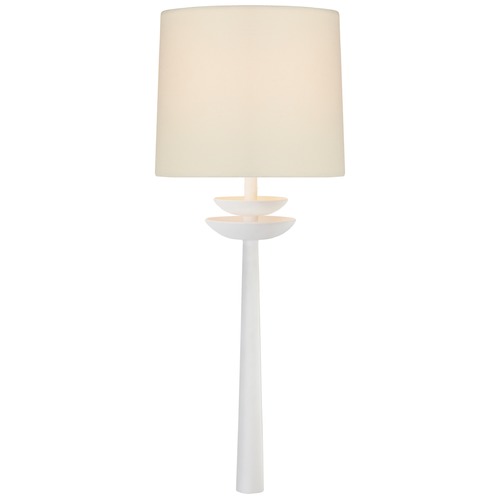 Aerin Beaumont Medium Tail Sconce in Matte White by Visual Comfort Signature