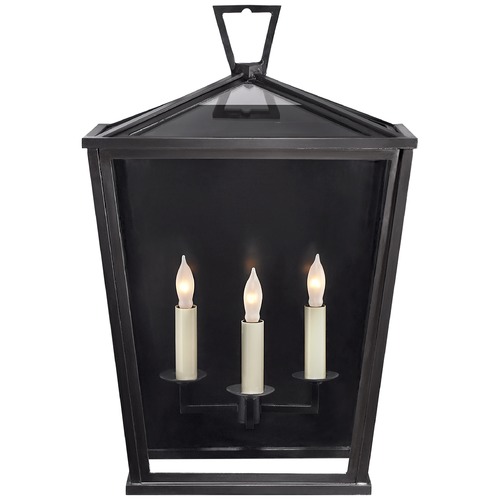 Visual Comfort Signature Collection E.F. Chapman Darlana Medium Wall Lantern in Bronze by Visual Comfort Signature CHO2084BZ