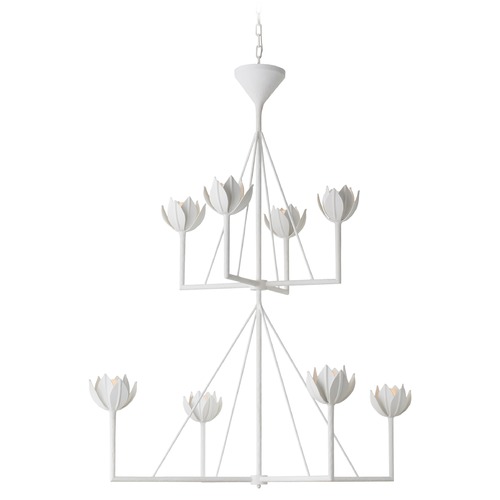 Visual Comfort Signature Collection Julie Neill Alberto Large Chandelier in White by Visual Comfort Signature JN5006PW
