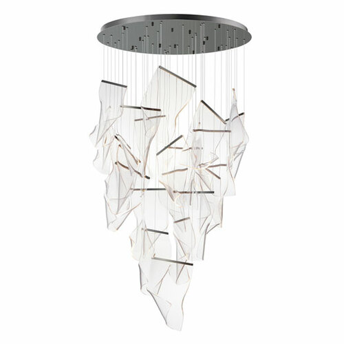 ET2 Lighting Et2 Rinkle Brushed Gunmetal LED Multi-Light Pendant E24880-133BGM