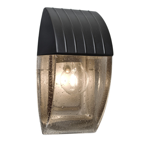 Besa Lighting Besa Lighting Costaluz Aqua Black Outdoor Wall Light AQUACP-SM-BK