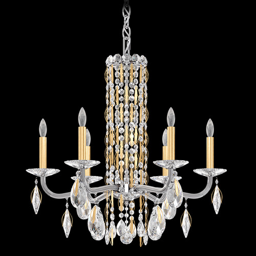 Schonbek Worldwide Lighting Siena Heirloom Gold Crystal Chandelier