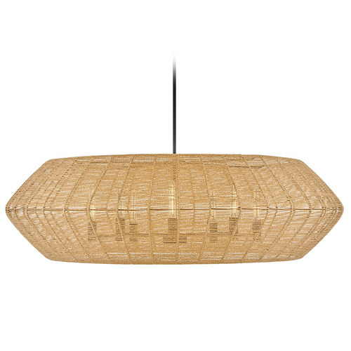 Luca Black LED Pendant Light with Oblong Shade by Hinkley Lighting