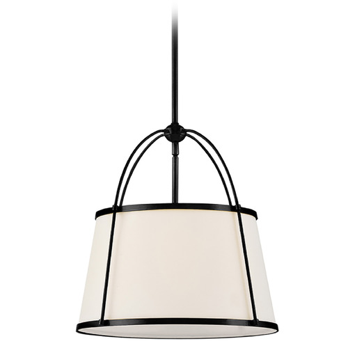 Clarke Black LED Pendant Light with Empire Shade by Hinkley Lighting