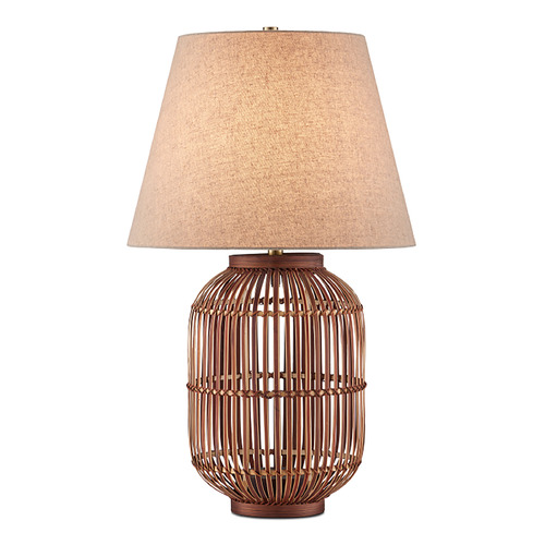 Currey and Company Cyrus Natural Table Lamp with Empire Shade