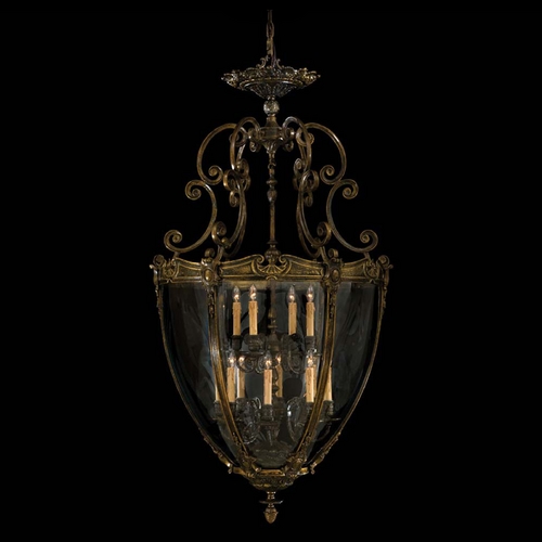 Pendant with Clear Glass in French Gold by Metropolitan Lighting