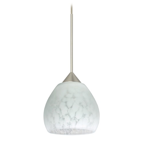 Besa Lighting Besa Lighting Tay Satin Nickel LED Mini-Pendant Light 1XT-560519-LED-SN