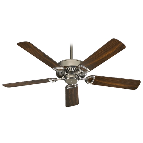 Quorum Lighting Estate Satin Nickel Ceiling Fan Without Light by Quorum Lighting 43525-65