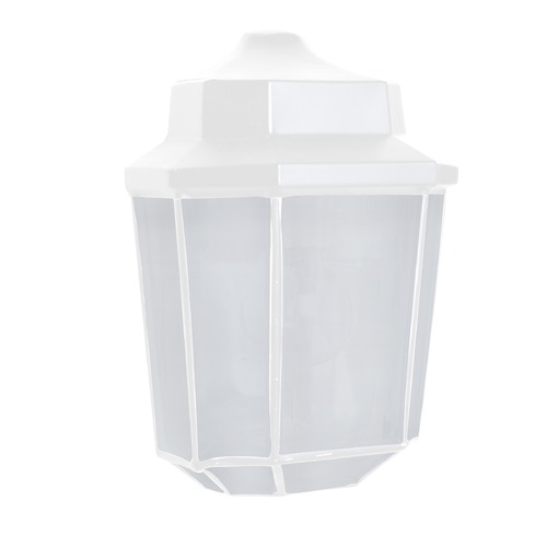 Frosted Glass Outdoor Wall Light White Costaluz by Besa Lighting