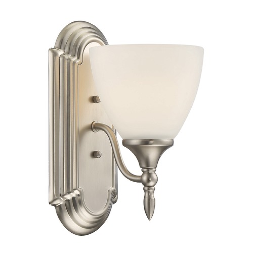 Herndon Satin Nickel Sconce by Savoy House