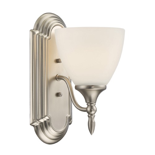 Savoy House Herndon Satin Nickel Sconce by Savoy House 9-1007-1-SN