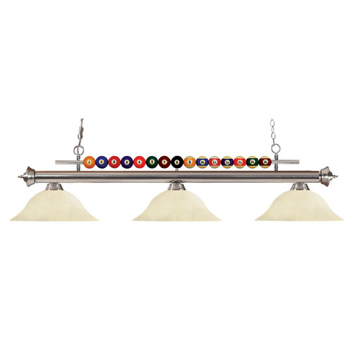 Z-Lite Shark Brushed Nickel Billiard Light by Z-Lite 170BN-GM16